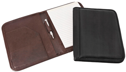 full-grain leather ruled pads, junior ruled writing pads