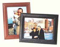 leather picture frame, 5x7 single frame, leather and vinyl