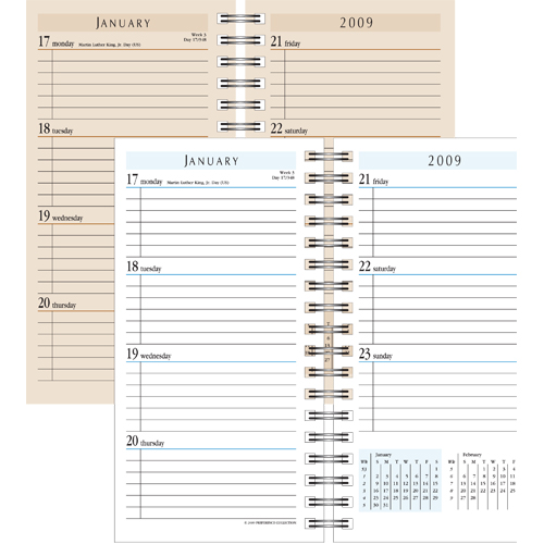 Leather Day Planners and Calendar Refills Journal Accessories