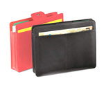 leather file folder, leather accordian, leather file folder