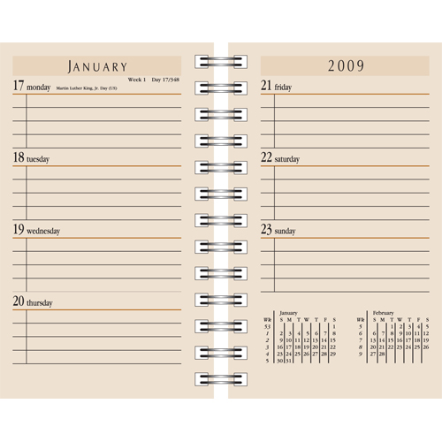 Leather Day Planners and Calendar Refills Journal Accessories