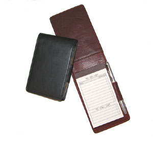 leather foldover note jotters