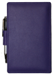 back view of purple Napa leather jotter