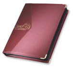 red microfibre zippered ring binder