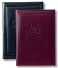 black and Burgundy leather junior executive folders