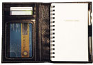 tan leather mini pocket diary