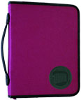 magenta ring binder with a handle
