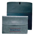 gray and black vinyl portfolio envelopes