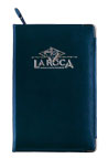 blue vinyl zippered padfolio