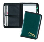 green vinyl padfolio